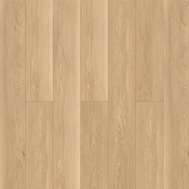 Piso de Vinilo en Lamas Ultra-Silencioso con Sistema Click - Textura de Grano de Roble Natural Claro Embossed in Register